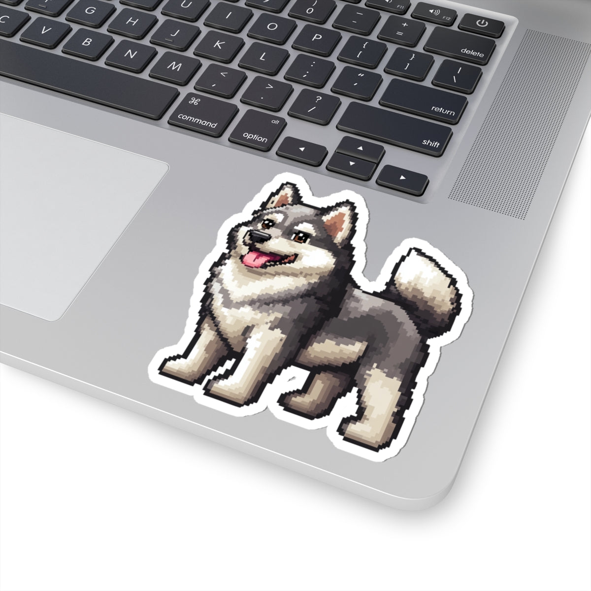 Husky Dog 4 inch Pixel Sticker
