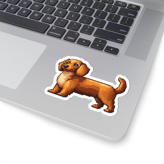 Wiener Dog 4" Pixel Sticker