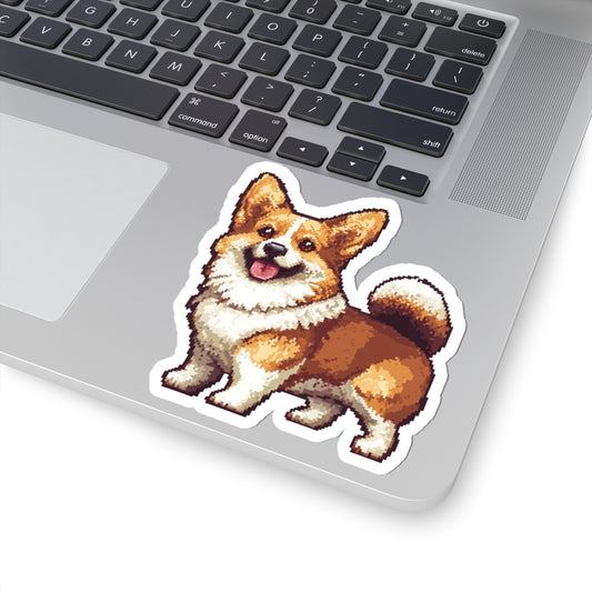 Awesome Corgi Dog 4" Pixel Sticker