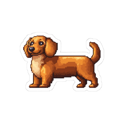 Wiener Dog 4" Pixel Sticker