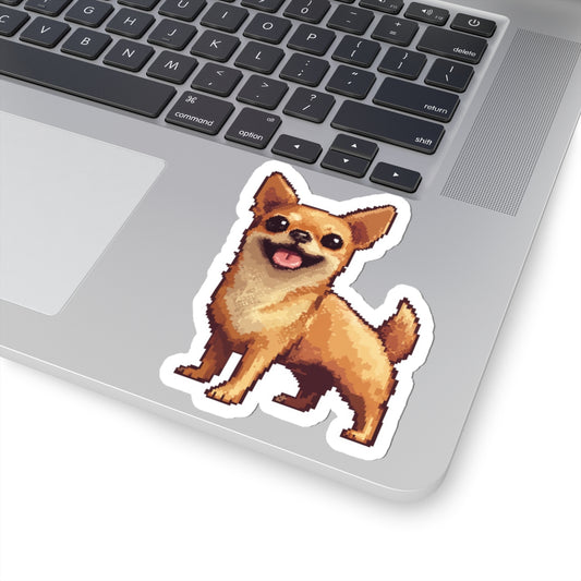 Cool Chihuahua Dog 4" Pixel Sticker